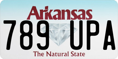 AR license plate 789UPA