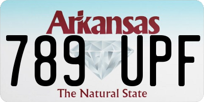 AR license plate 789UPF