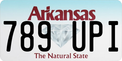 AR license plate 789UPI
