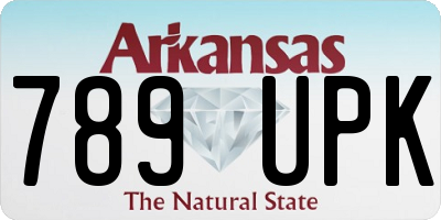 AR license plate 789UPK