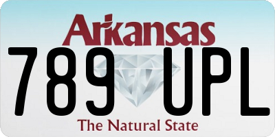 AR license plate 789UPL