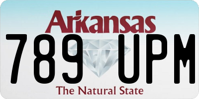 AR license plate 789UPM