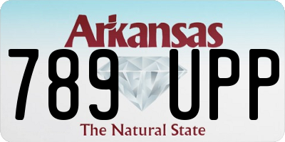 AR license plate 789UPP
