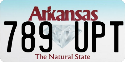 AR license plate 789UPT