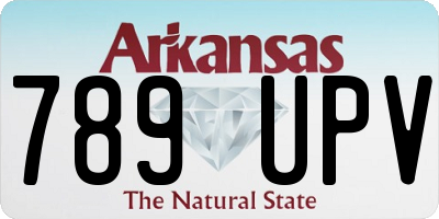 AR license plate 789UPV