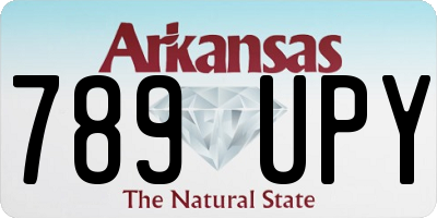 AR license plate 789UPY