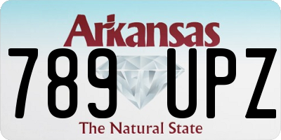 AR license plate 789UPZ