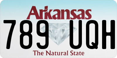 AR license plate 789UQH