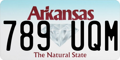 AR license plate 789UQM