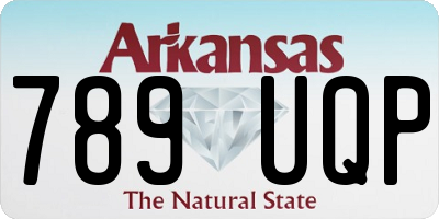 AR license plate 789UQP