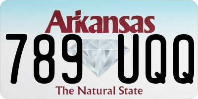 AR license plate 789UQQ