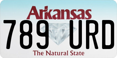 AR license plate 789URD