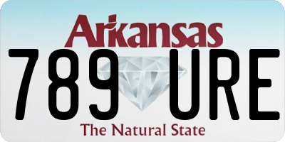 AR license plate 789URE