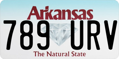 AR license plate 789URV