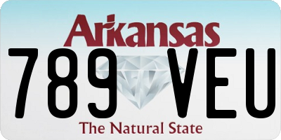 AR license plate 789VEU