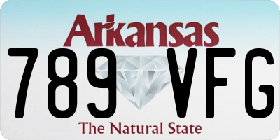 AR license plate 789VFG