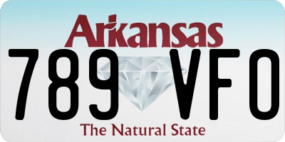 AR license plate 789VFO