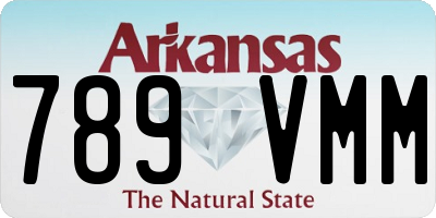 AR license plate 789VMM