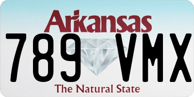 AR license plate 789VMX