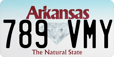 AR license plate 789VMY