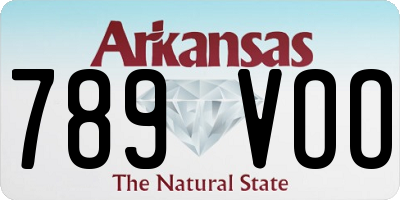AR license plate 789VOO
