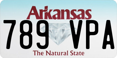 AR license plate 789VPA