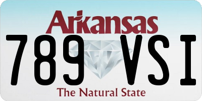 AR license plate 789VSI