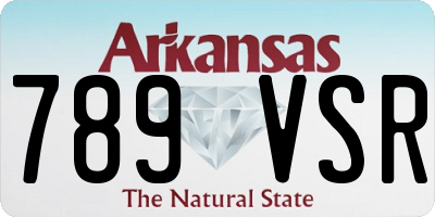 AR license plate 789VSR