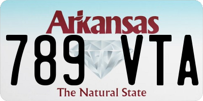 AR license plate 789VTA