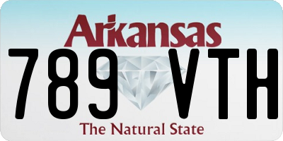 AR license plate 789VTH