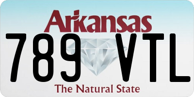 AR license plate 789VTL