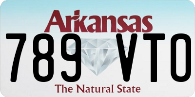 AR license plate 789VTO
