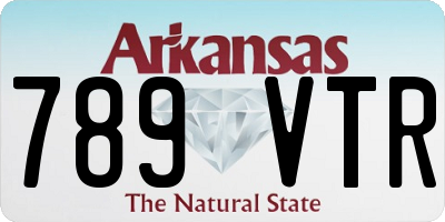 AR license plate 789VTR