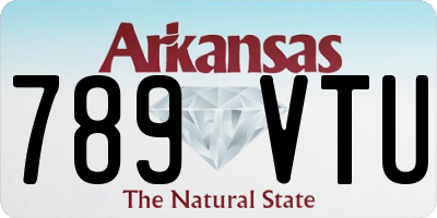 AR license plate 789VTU