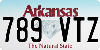 AR license plate 789VTZ