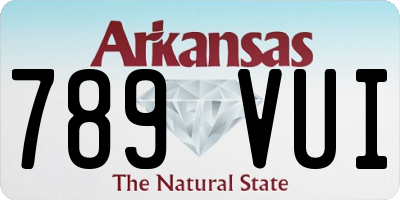 AR license plate 789VUI