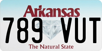 AR license plate 789VUT