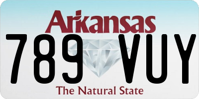 AR license plate 789VUY