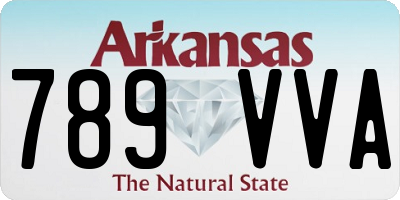 AR license plate 789VVA