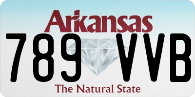 AR license plate 789VVB