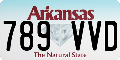 AR license plate 789VVD