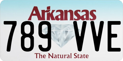 AR license plate 789VVE