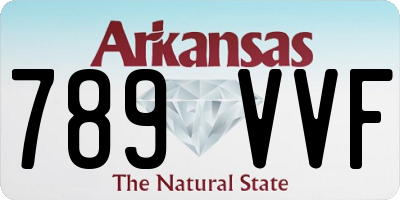 AR license plate 789VVF