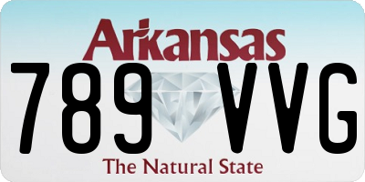 AR license plate 789VVG