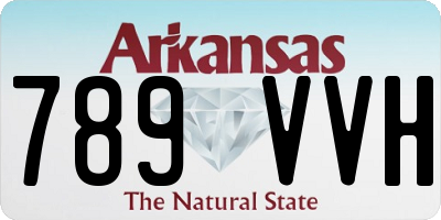 AR license plate 789VVH