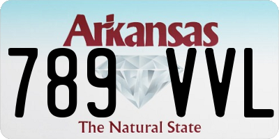 AR license plate 789VVL