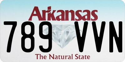 AR license plate 789VVN