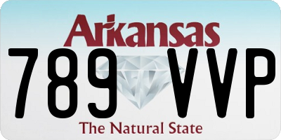 AR license plate 789VVP