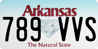 AR license plate 789VVS
