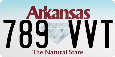 AR license plate 789VVT
